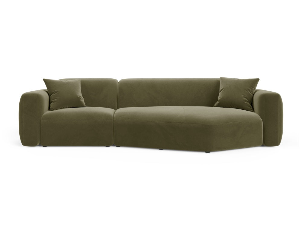 Strino Modular Corner Sofa, 3 Seats, 308x136 cm — Green / Right