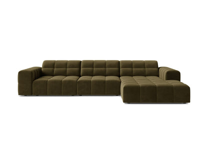 Chicago Corner Sofa, 4 Seats, 294x167 cm — Green / Right