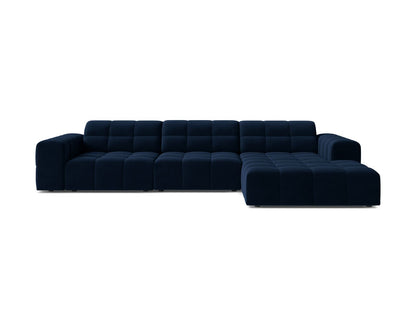 Chicago Corner Sofa, 4 Seats, 294x167 cm — Royal Blue / Right