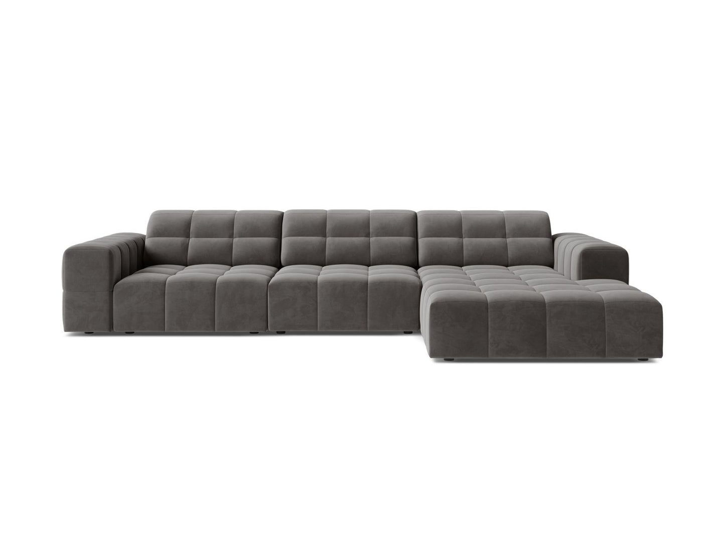 Chicago Corner Sofa, 4 Seats, 294x167 cm — Light Grey / Right