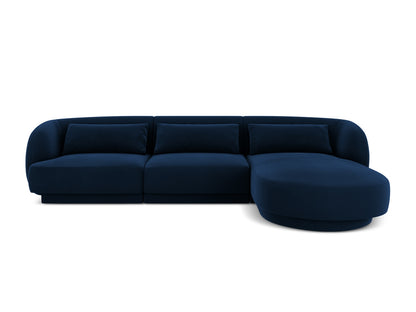 Tulum Corner Sofa, 4 Seats, 255x156 cm — Royal Blue / Right