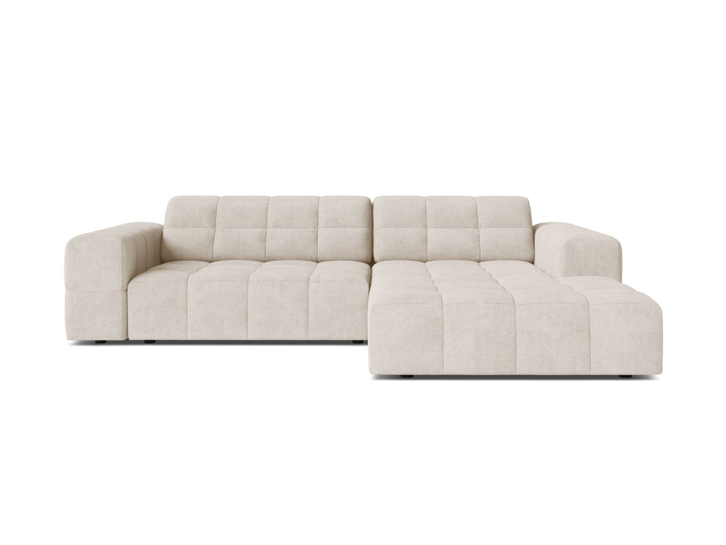 Chicago Corner Sofa, 3 Seats, 234x167 cm — Light Beige / Right