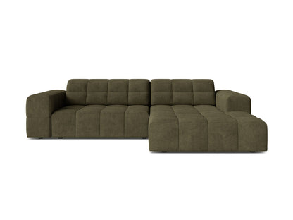 Chicago Corner Sofa, 3 Seats, 234x167 cm — Green / Right