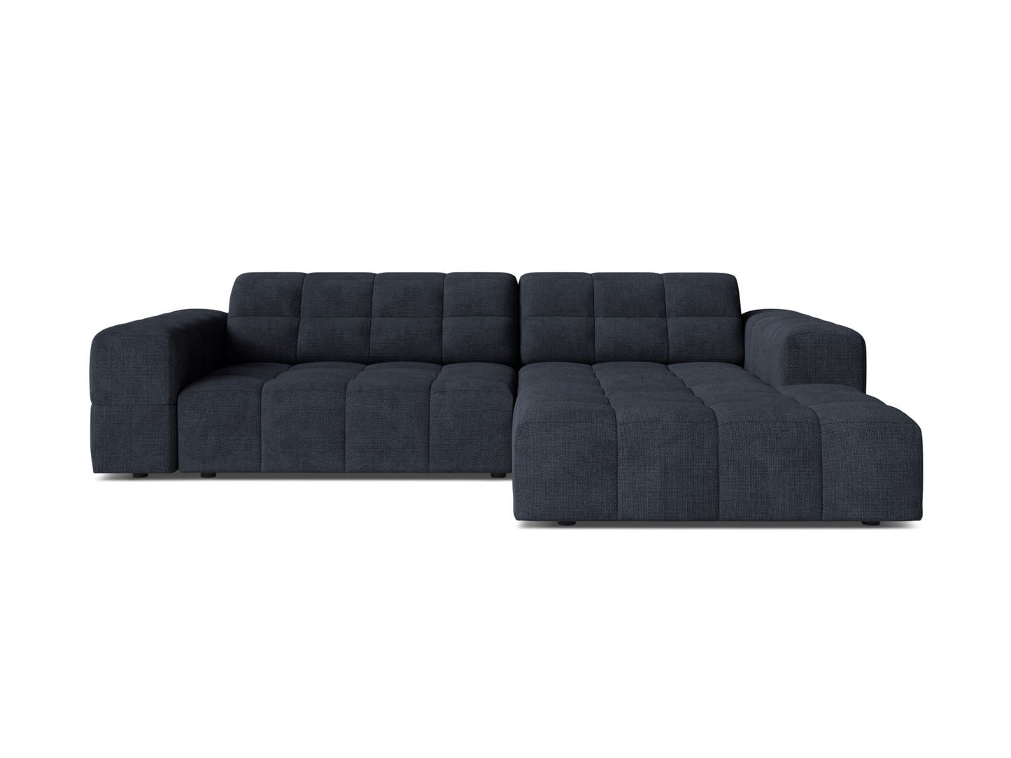 Chicago Corner Sofa, 3 Seats, 234x167 cm — Navy Blue / Right