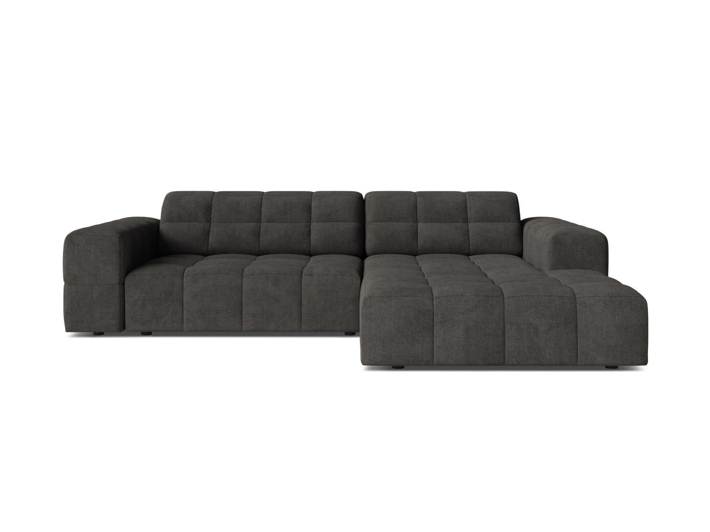 Chicago Corner Sofa, 3 Seats, 234x167 cm — Dark Grey / Right