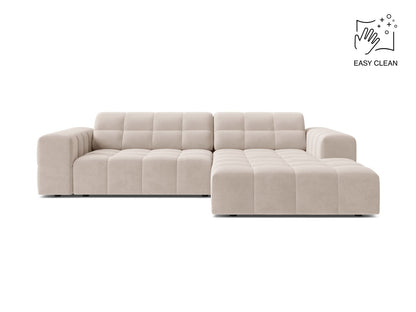Chicago Corner Sofa, 3 Seats, 234x167 cm — Light Beige / Right