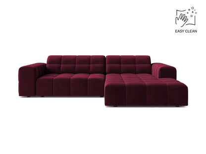 Chicago Corner Sofa, 3 Seats, 234x167 cm — Burgundy / Right