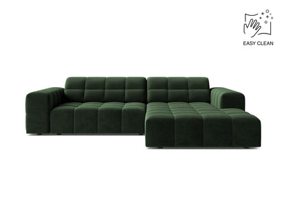 Chicago Corner Sofa, 3 Seats, 234x167 cm — Bottle Green / Right