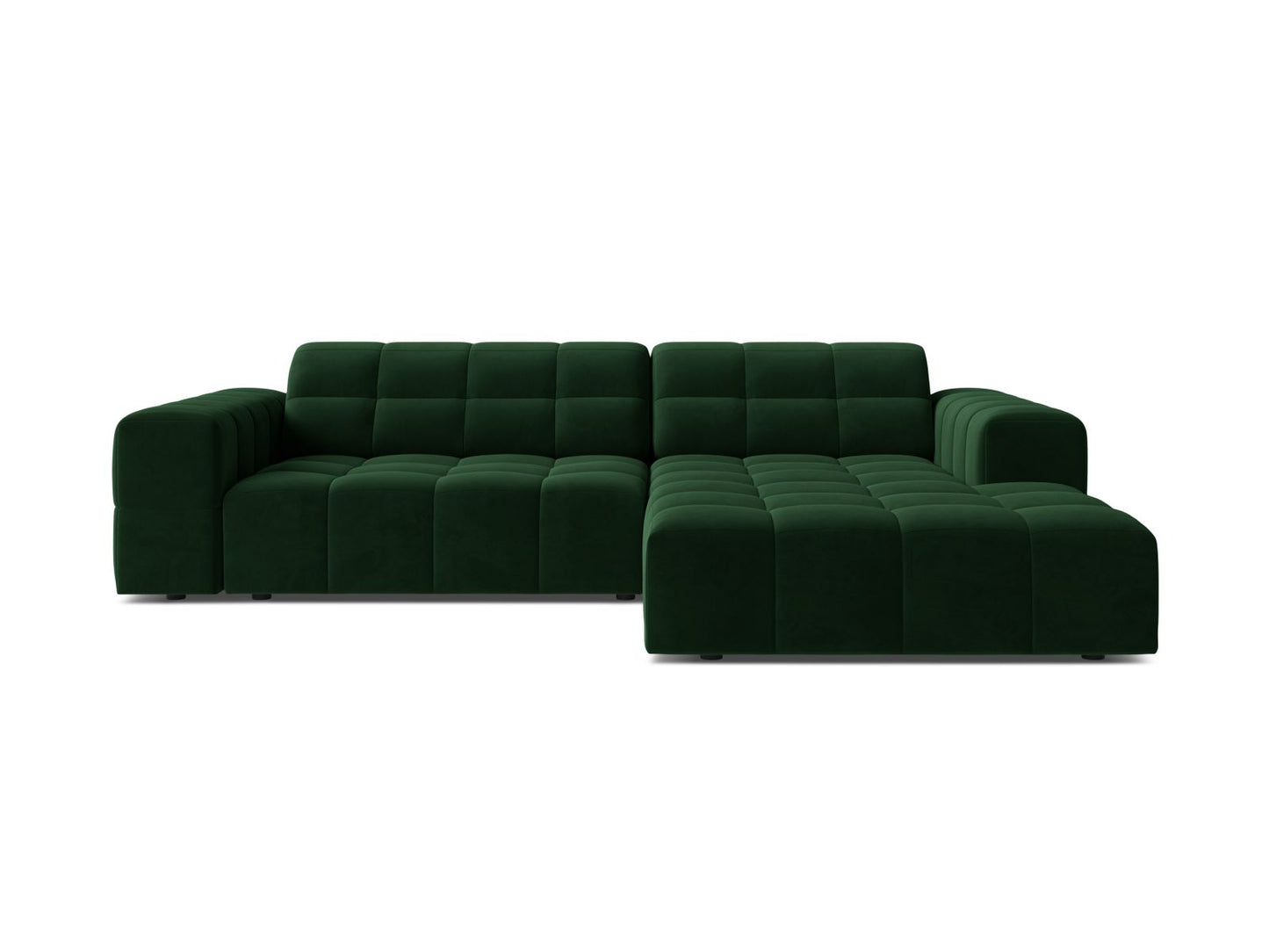 Chicago Corner Sofa, 3 Seats, 234x167 cm — Bottle Green / Right