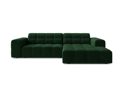 Chicago Corner Sofa, 3 Seats, 234x167 cm — Bottle Green / Right