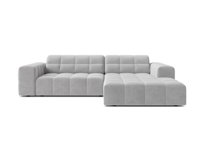 Chicago Corner Sofa, 3 Seats, 234x167 cm — Silver / Right