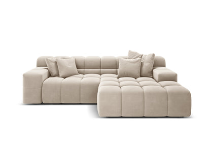 Hawaii Corner Sofa, 2 Seats, 240x160 cm — Light Beige / Right