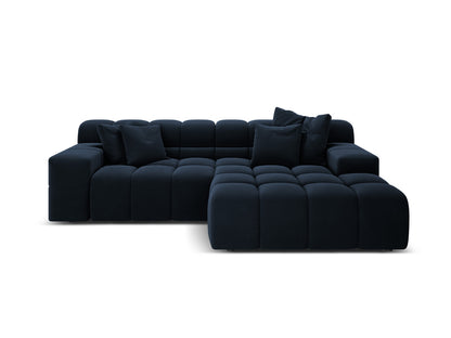 Hawaii Corner Sofa, 2 Seats, 240x160 cm — Navy Blue / Right