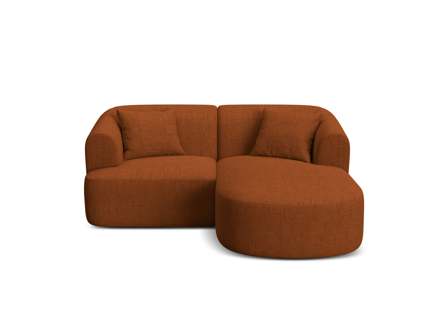 Campi Modular Corner Sofa — Brick / Right