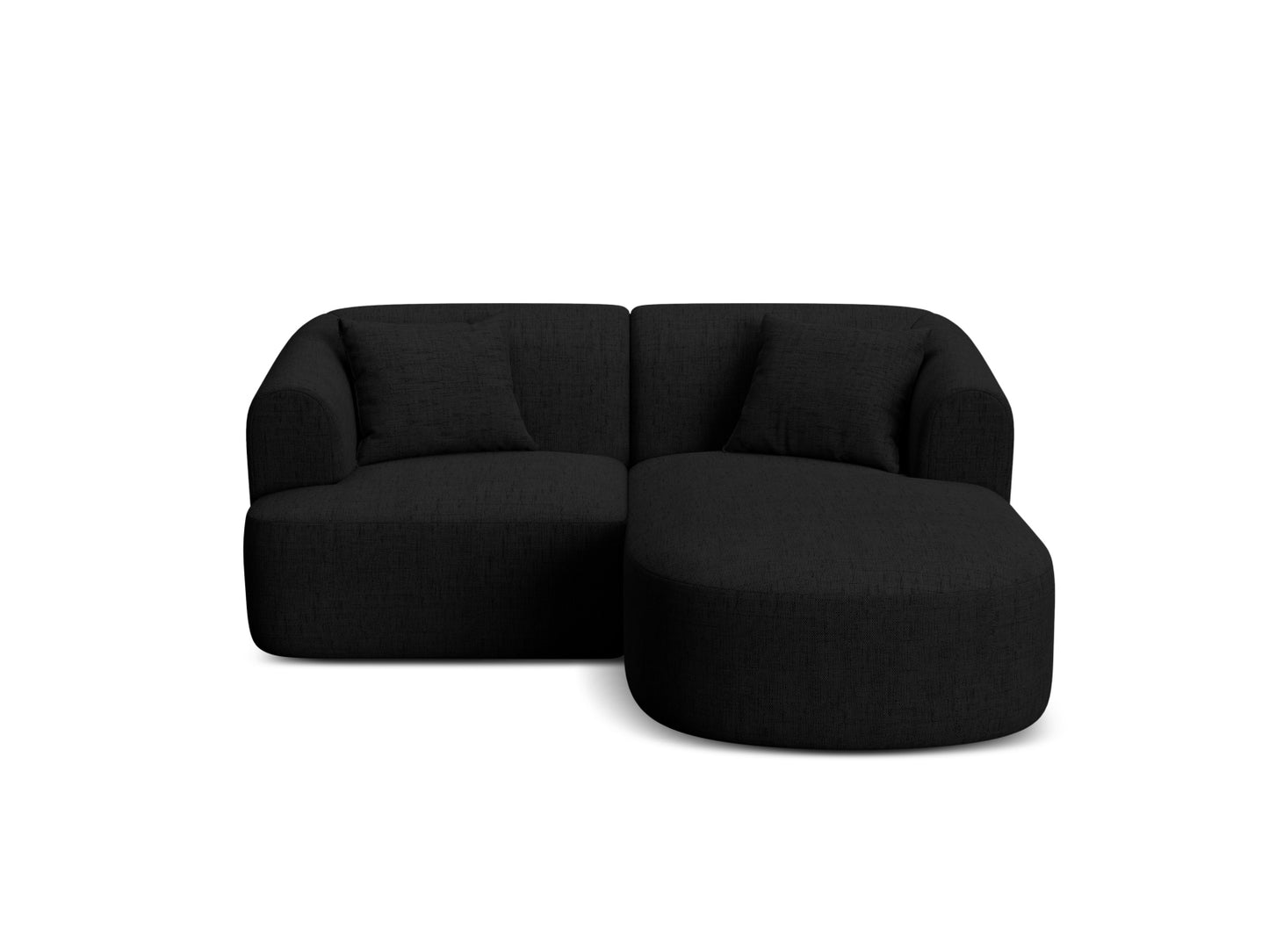 Campi Modular Corner Sofa — Black / Right