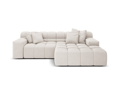 Hawaii Corner Sofa, 2 Seats, 240x160 cm — Light Beige / Right