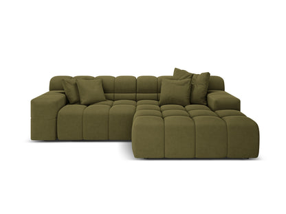 Hawaii Corner Sofa, 2 Seats, 240x160 cm — Green / Right