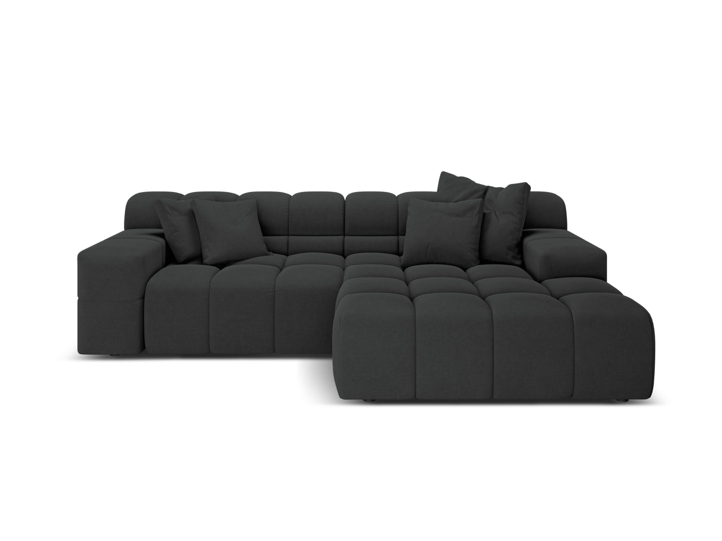 Hawaii Corner Sofa, 2 Seats, 240x160 cm — Anthracite / Right