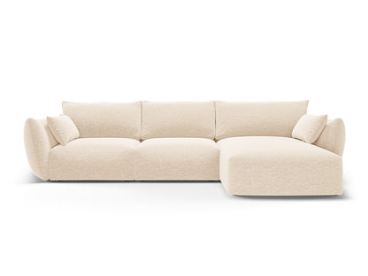 Matera Corner Sofa, 5 Seats, 280x171 cm — Light Beige / Right