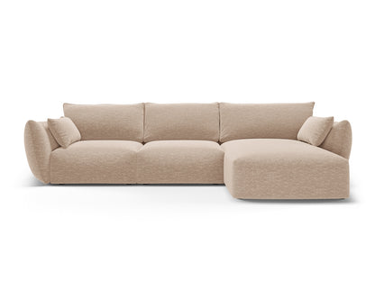 Matera Corner Sofa, 5 Seats, 280x171 cm — Beige / Right