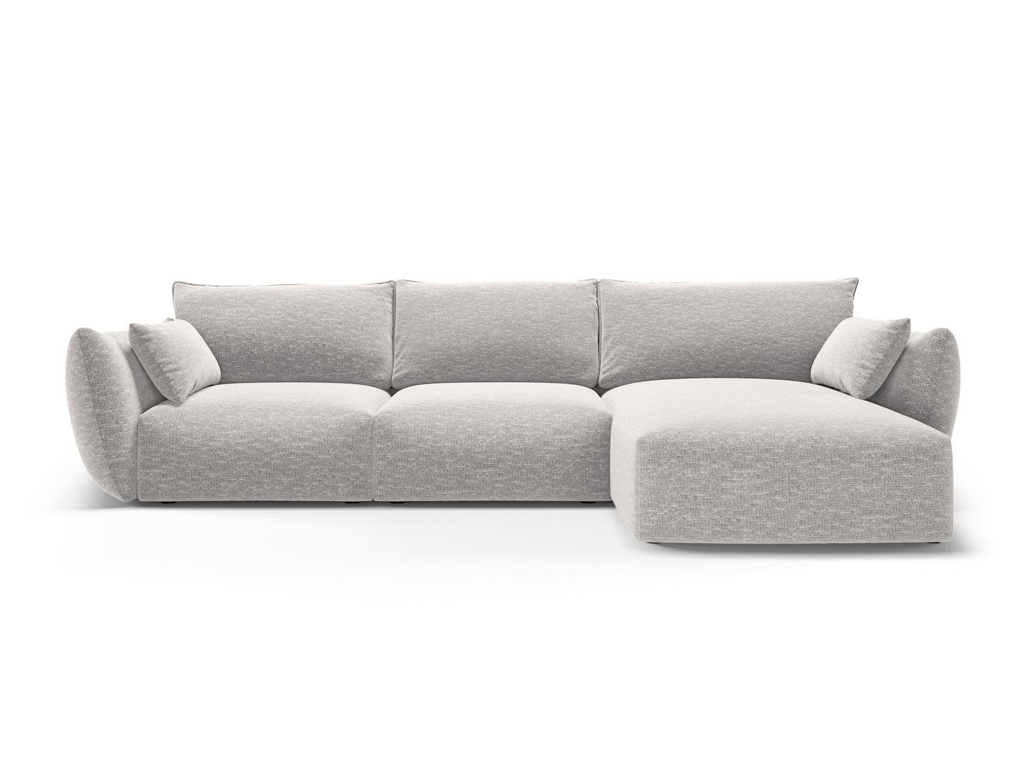 Matera Corner Sofa, 5 Seats, 280x171 cm — Light Grey / Right