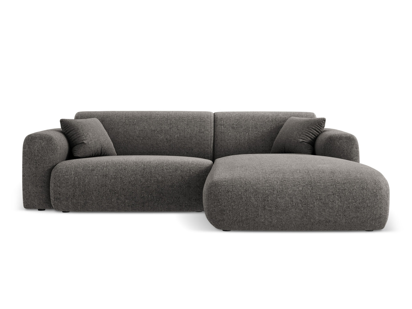 Nolio Corner Sofa, 4 Seats, 235x170 cm — Grey / Right
