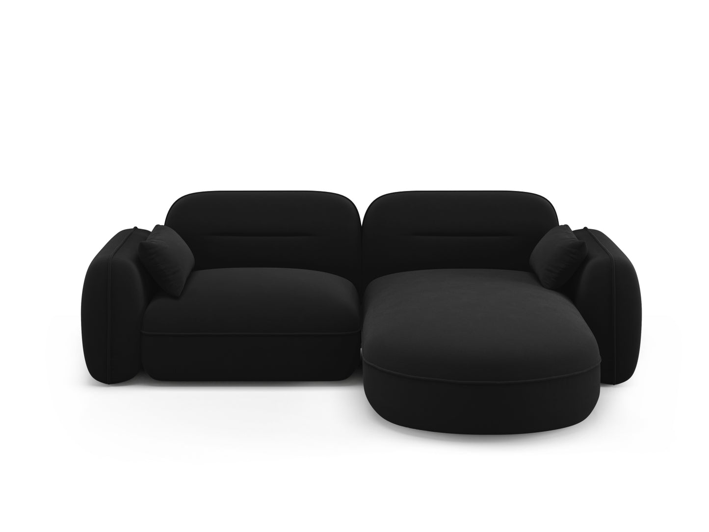 Sydney Modular Corner Sofa — Black / Right