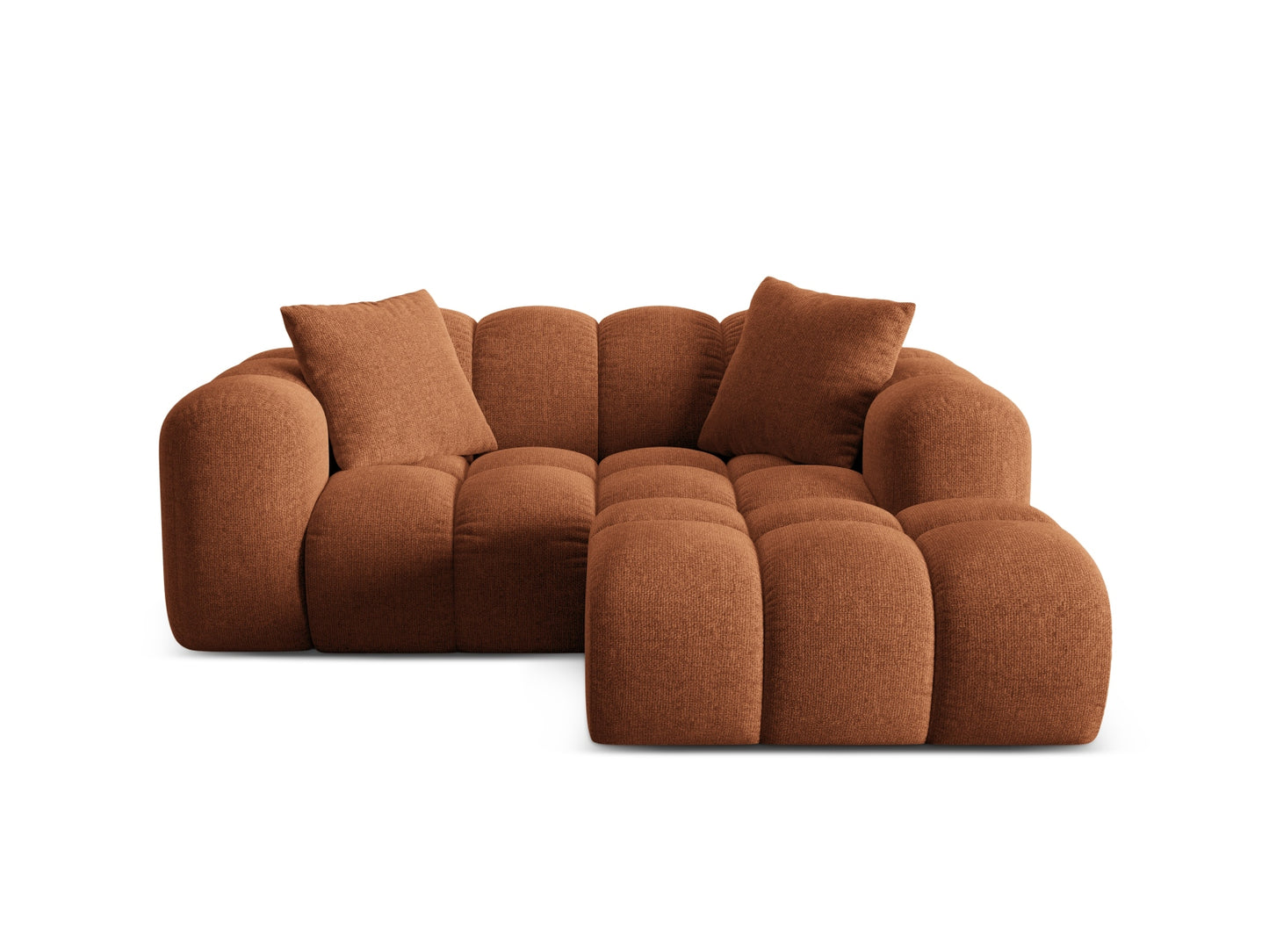 Treno Corner Sofa, 2 Seats, 180x164 cm — Brick / Right