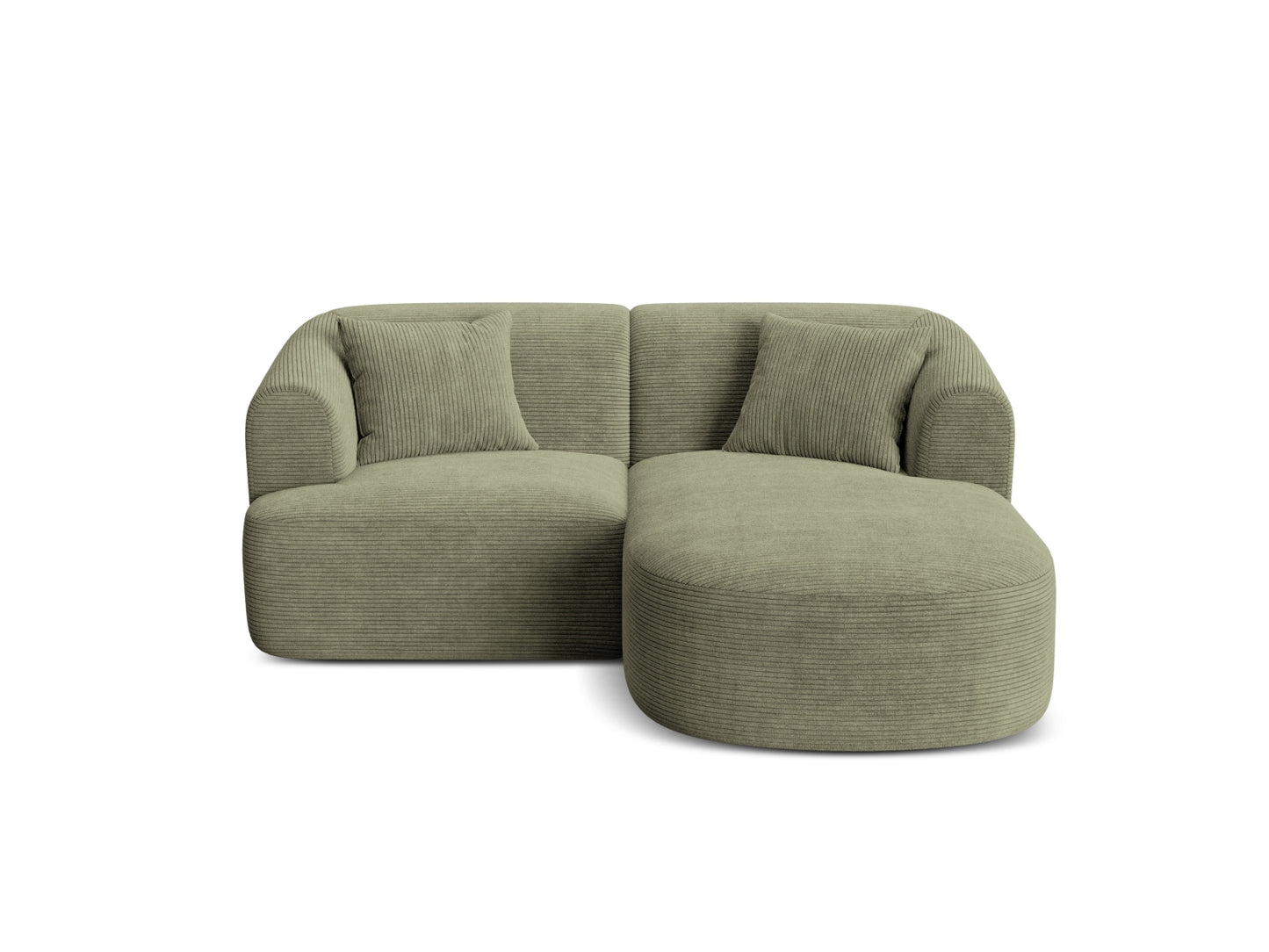 Campi Modular Corner Sofa — Moss Green / Right
