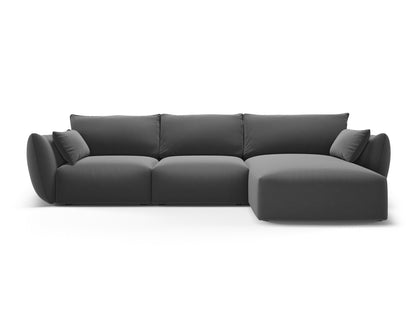 Matera Corner Sofa, 5 Seats, 280x171 cm — Dark Grey / Right
