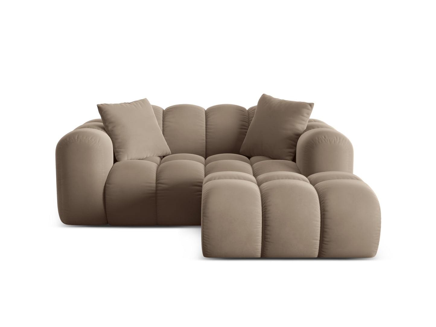 Treno Corner Sofa, 2 Seats, 180x164 cm — Cappuccino / Right