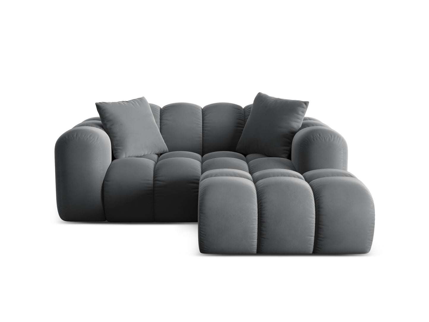 Treno Corner Sofa, 2 Seats, 180x164 cm — Grey / Right