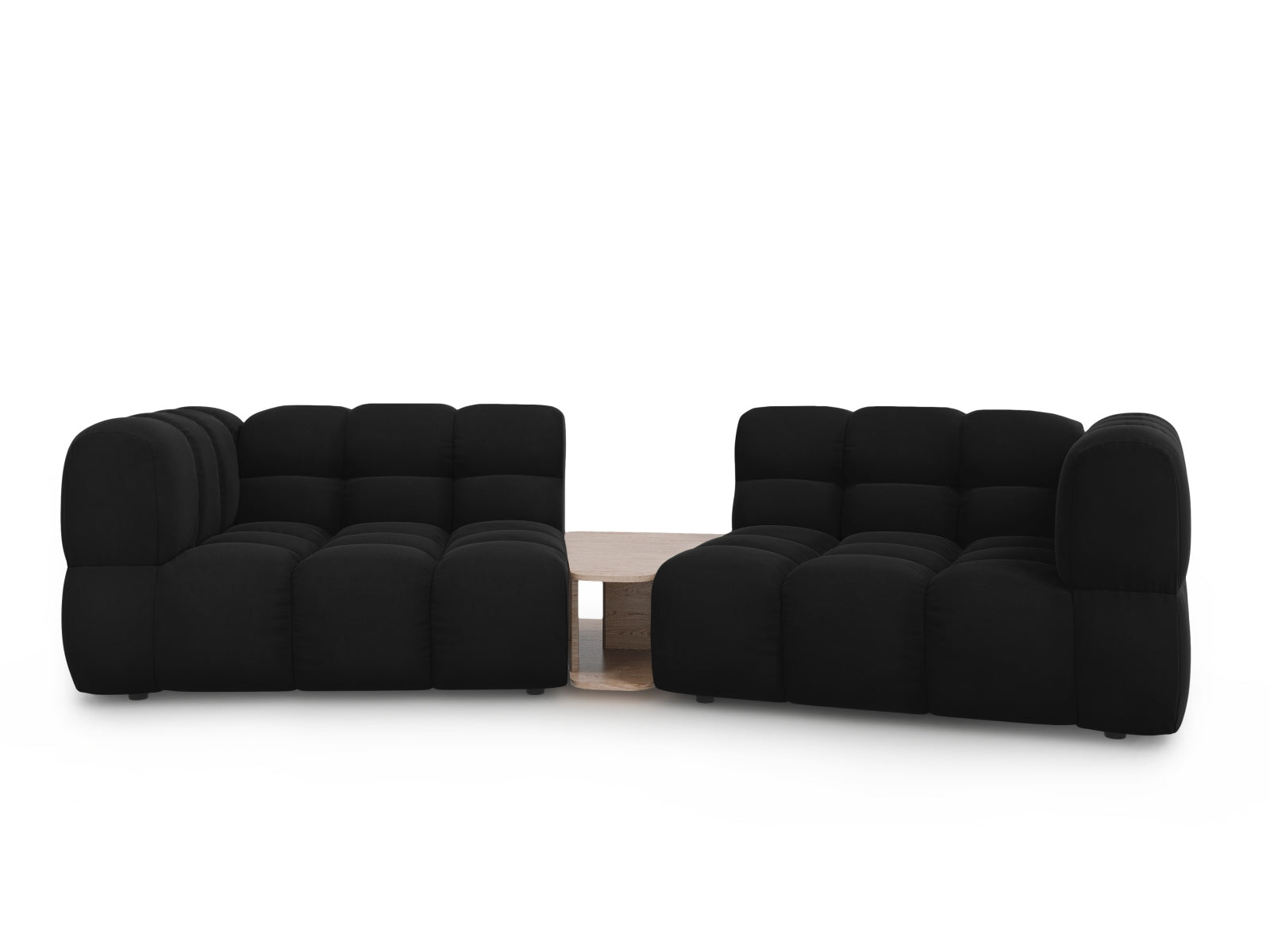Sky Modular Sofa, 2 Seats, 280x148 cm — Black