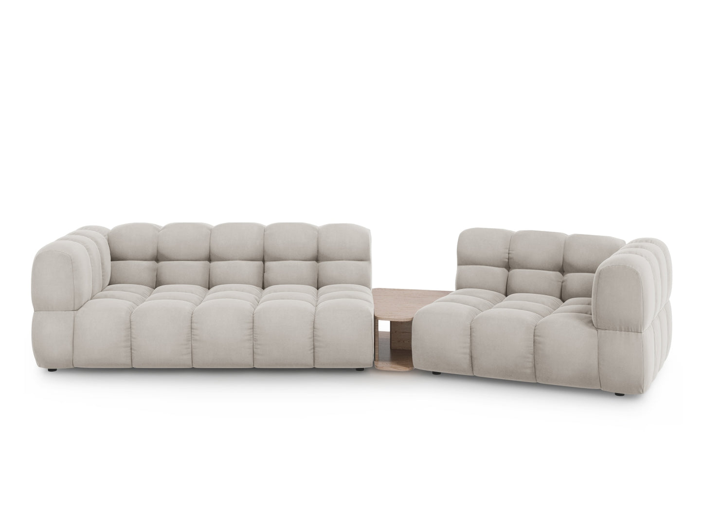 Sky Modular Sofa, 3 Seats, 353x148 cm — Light Beige / Right
