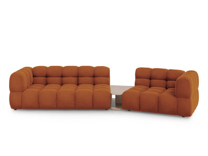 Sky Modular Sofa, 3 Seats, 353x148 cm — Terracotta / Right