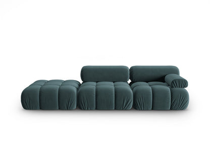 Cortina Modular Sofa, 4 Seats, 282x94 cm — Turquoise / Left