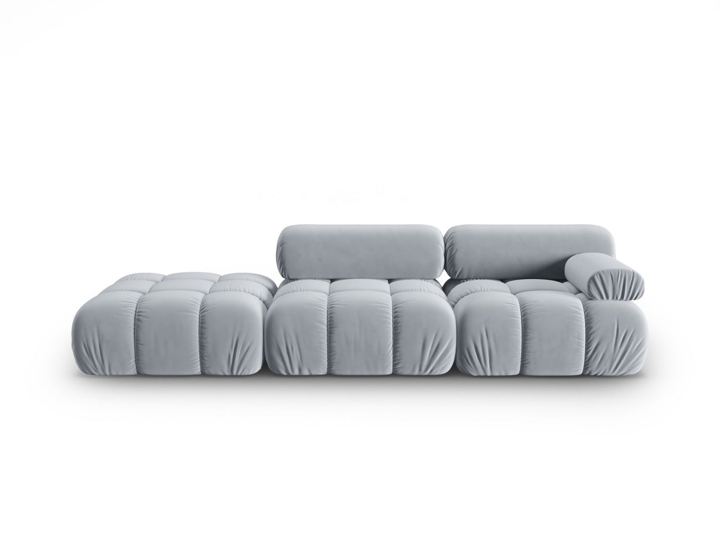 Cortina Modular Sofa, 4 Seats, 282x94 cm — Light Blue / Left