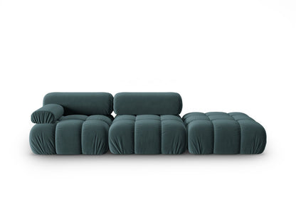 Cortina Modular Sofa, 4 Seats, 282x94 cm — Turquoise / Right
