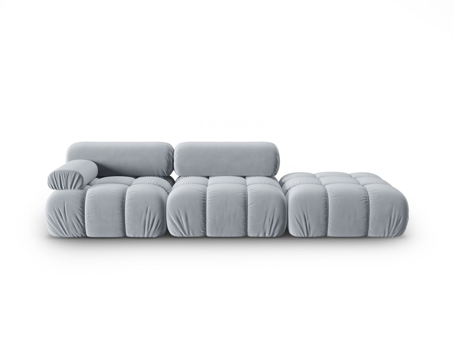 Cortina Modular Sofa, 4 Seats, 282x94 cm — Light Blue / Right