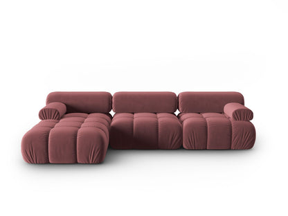 Cortina Modular Corner Sofa, 4 Seats, 282x155 cm — Pink / Left