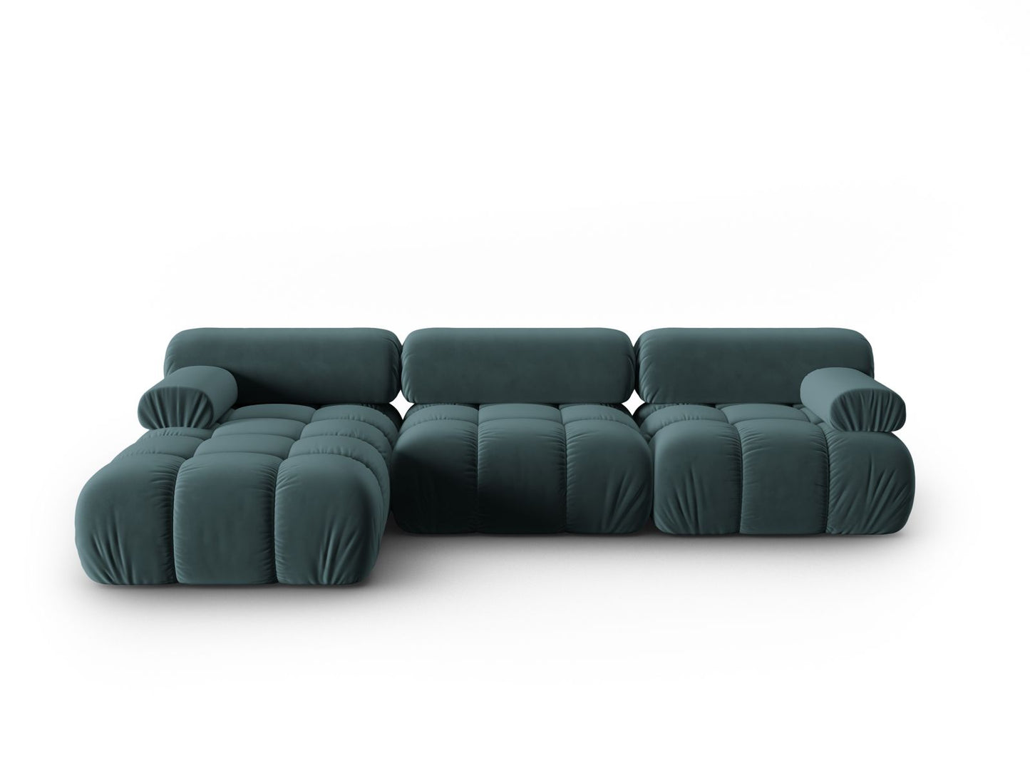 Cortina Modular Corner Sofa, 4 Seats, 282x155 cm — Turquoise / Left
