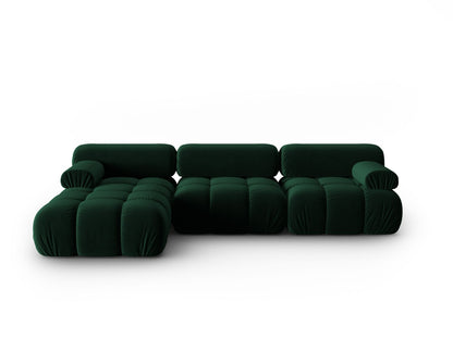 Cortina Modular Corner Sofa, 4 Seats, 282x155 cm — Bottle Green / Left