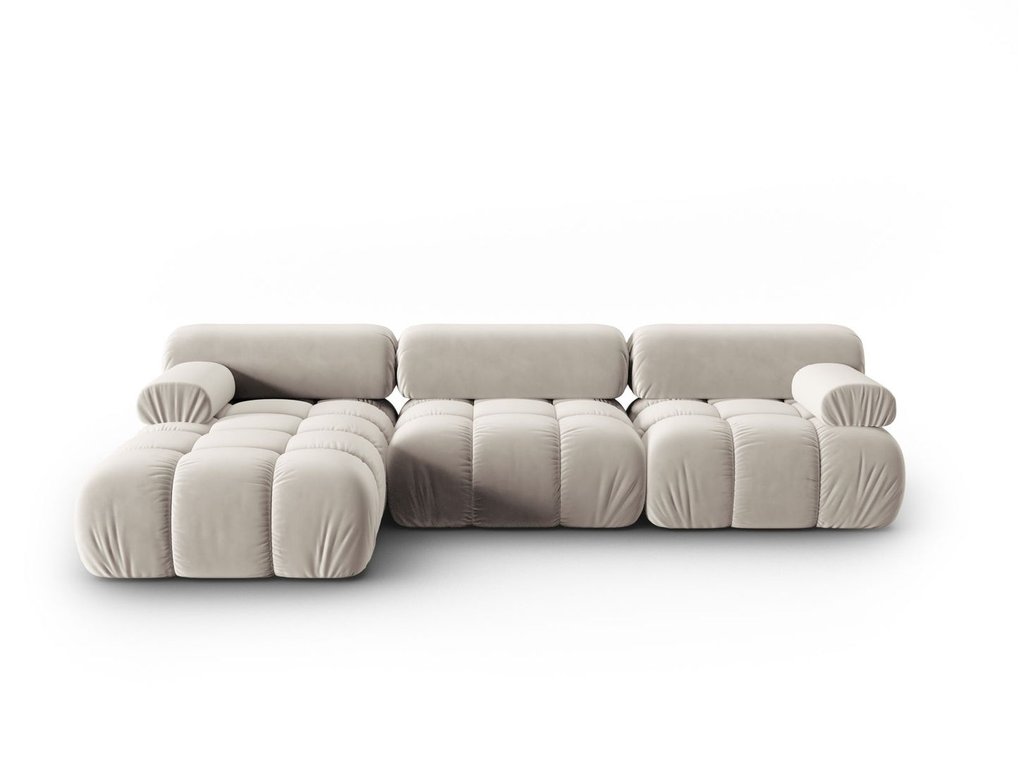 Cortina Modular Corner Sofa, 4 Seats, 282x155 cm — Dark Beige / Left