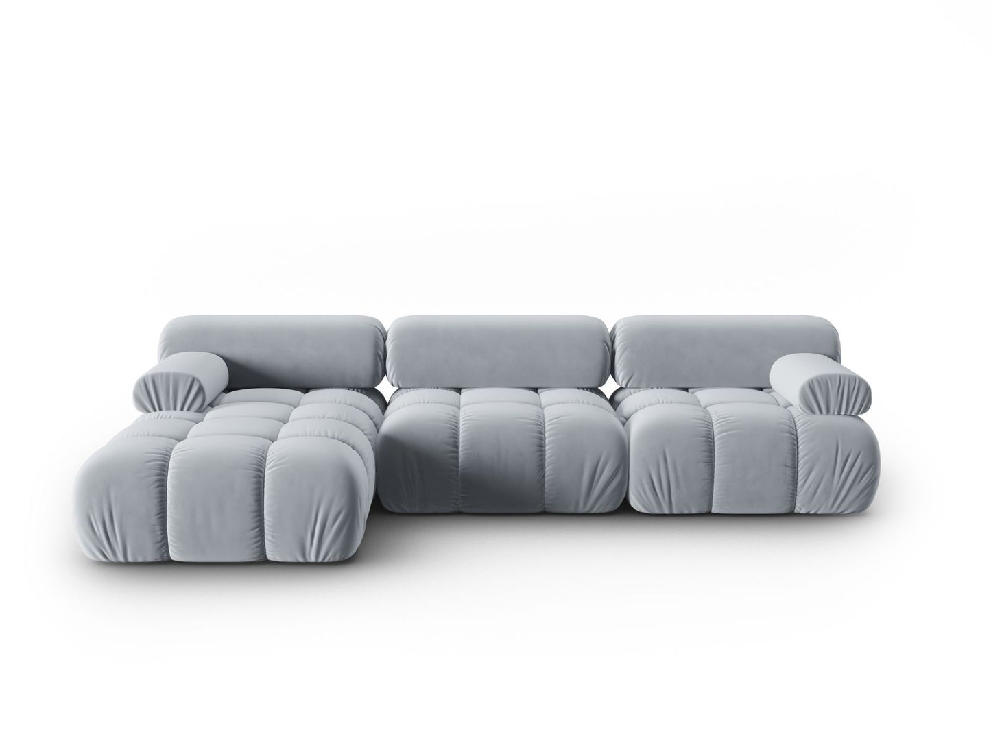 Cortina Modular Corner Sofa, 4 Seats, 282x155 cm — Light Blue / Left