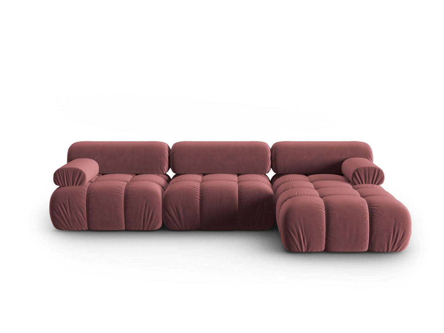 Cortina Modular Corner Sofa, 4 Seats, 282x155 cm — Pink / Right
