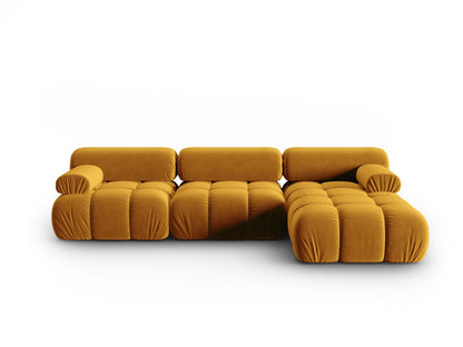 Cortina Modular Corner Sofa, 4 Seats, 282x155 cm — Yellow / Right