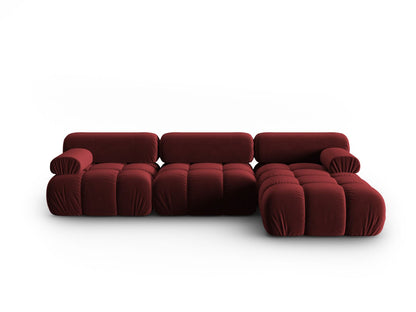 Cortina Modular Corner Sofa, 4 Seats, 282x155 cm — Red / Right