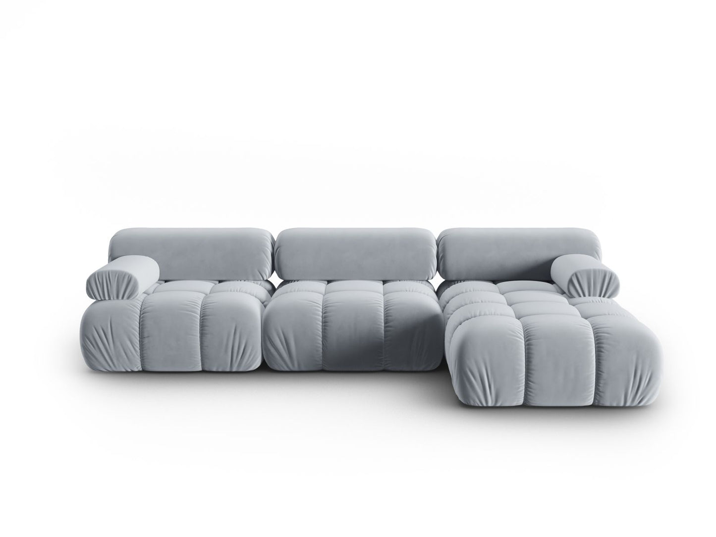 Cortina Modular Corner Sofa, 4 Seats, 282x155 cm — Light Blue / Right
