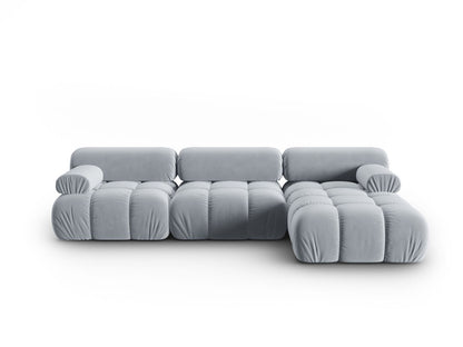 Cortina Modular Corner Sofa, 4 Seats, 282x155 cm — Light Blue / Right