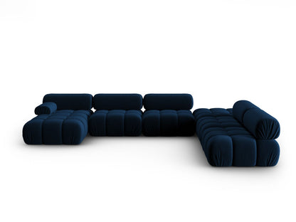 Cortina Modular Panoramic Corner Sofa, 7 Seats, 376x282 cm — Royal Blue / Right